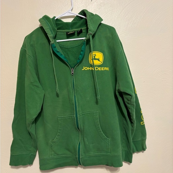 John Deere Green Bomber Jacket - Picture 1 of 10